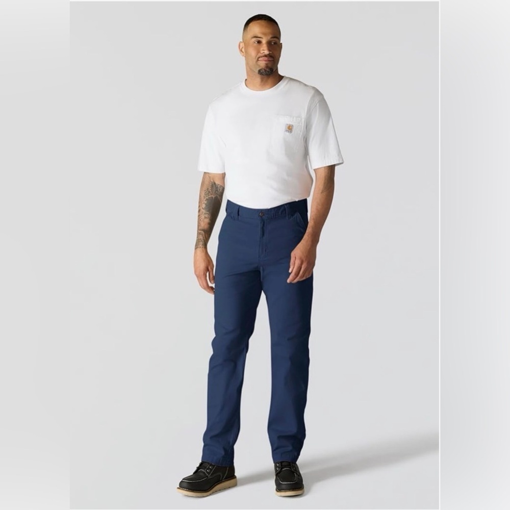 Carhartt Men's Relaxed Straight Rigby Dungaree, Navy, 32W x 32L